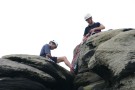Nick And Pete At Top Of South Chimney